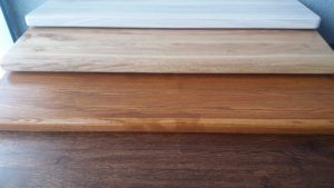 parapety drewniane krawedzie