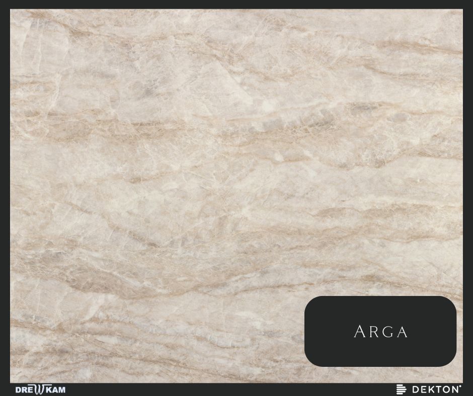 Arga Dekton, spiek kwarcowy, beżowe blaty kuchenne