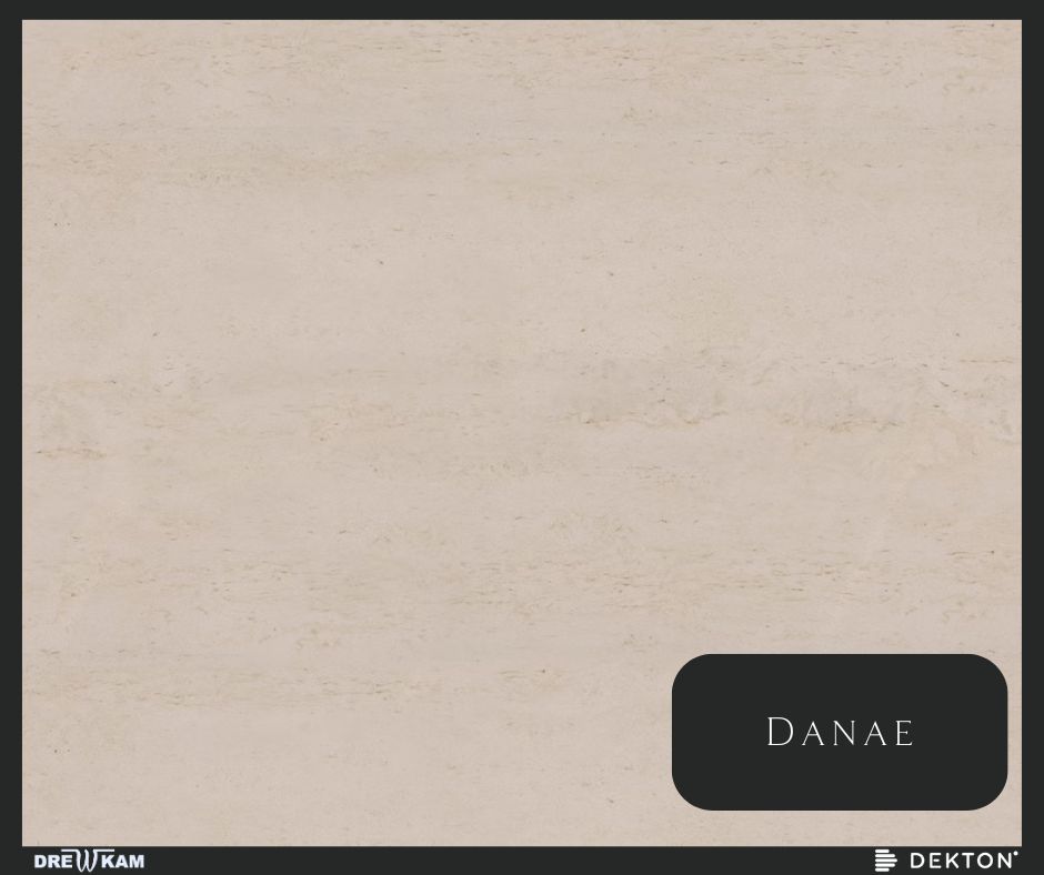 Danae Dekton, spiek kwarcowy, beżowe blaty kuchenne