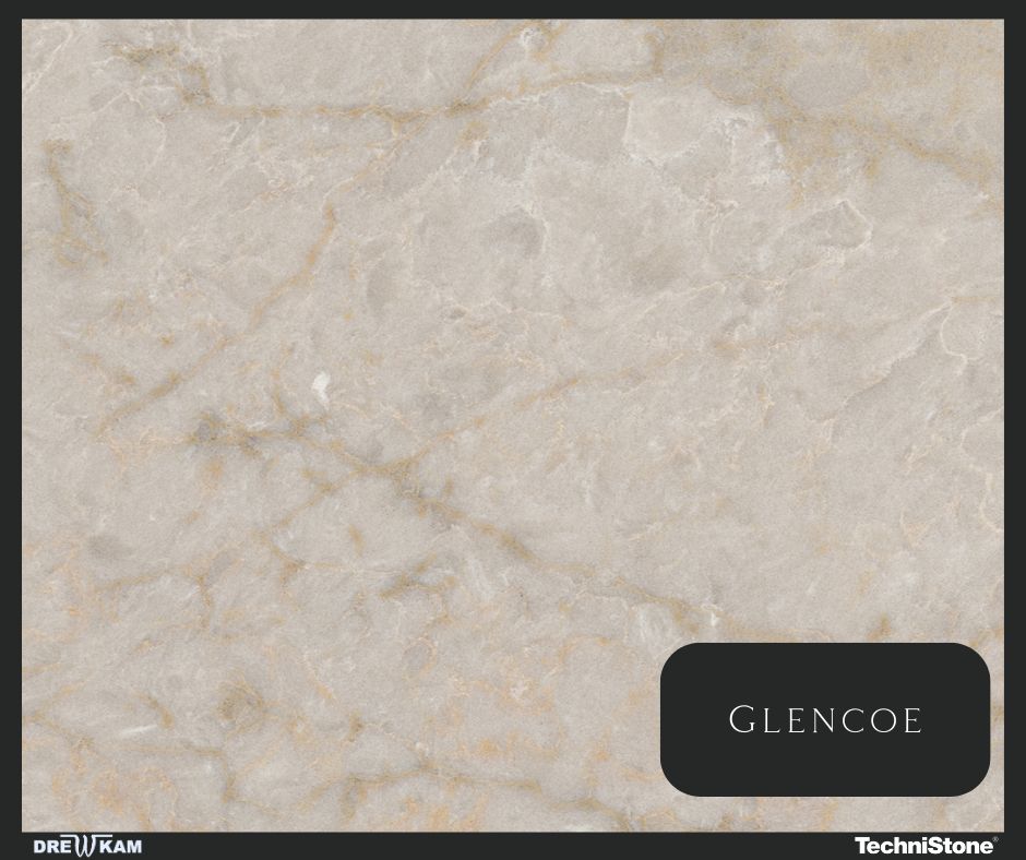 Glenceo Technistone, konglomerat, beżowe blaty kuchenne