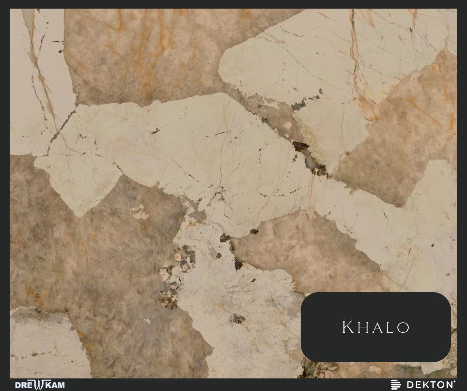 Khalo Dekton, spiek kwarcowy, beżowe blaty kuchenne