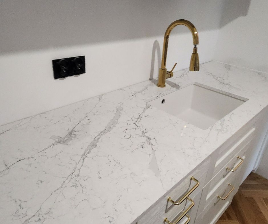 Calacatta Olympos Technistone, blat kuchenny