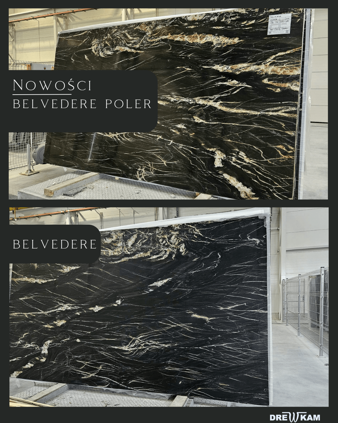 Nowa dostawa materiałów, belvedere